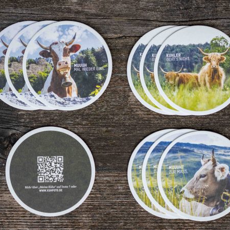Bierdeckel-Set Kuh